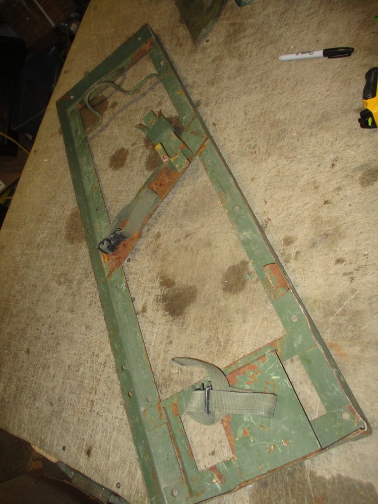 Used Pioneer Tool Rack w/2 Straps, Fair Cond, for Military Vehicles M37 M35A2 et