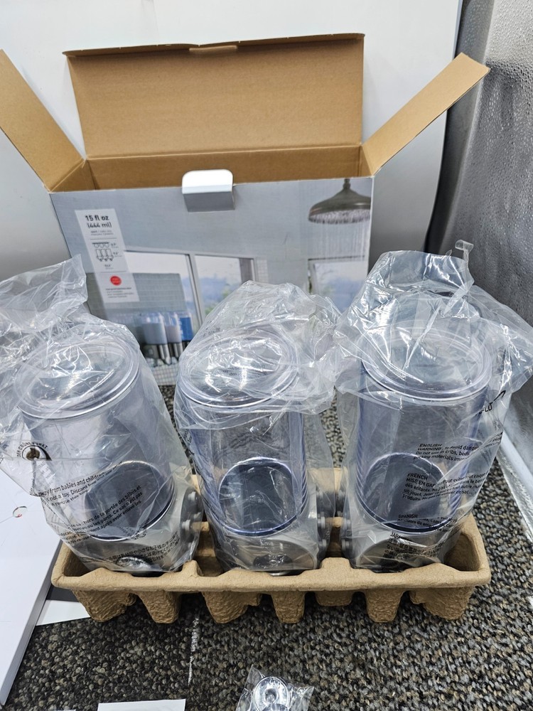 Simplehuman BT1029 Triple Wall Mount Shampoo Condition Soap Pump