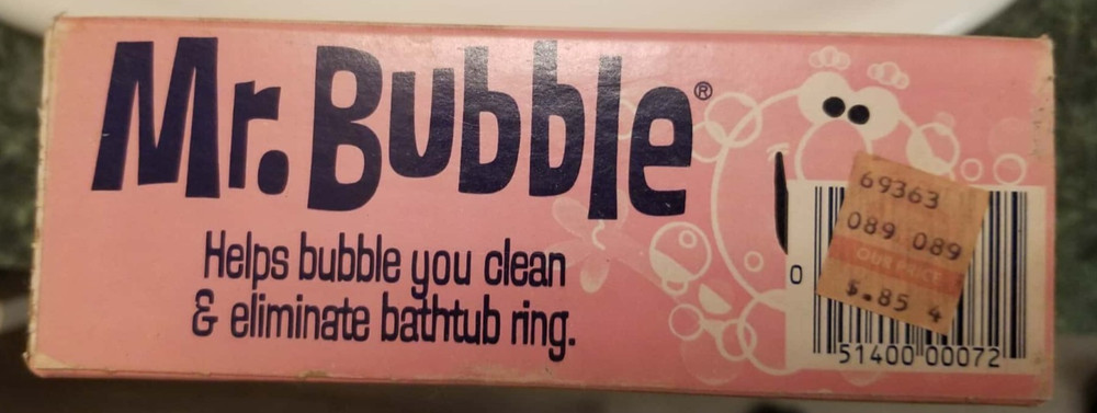 RARE MR. BUBBLE box UNOPENED original kid soap product
