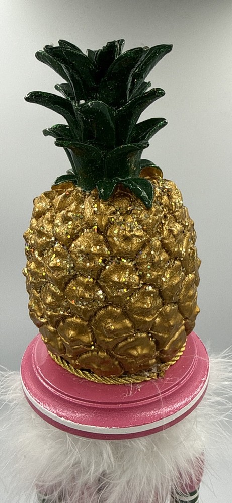 Kurt Adler Hollywood Nutcracker Collection Pineapple Hat Nutcracker 19.5" NWT