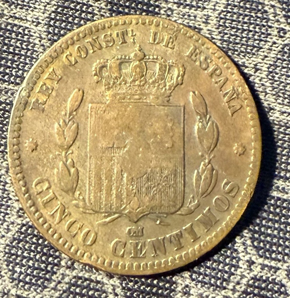 1878 Spain 10 Centimos