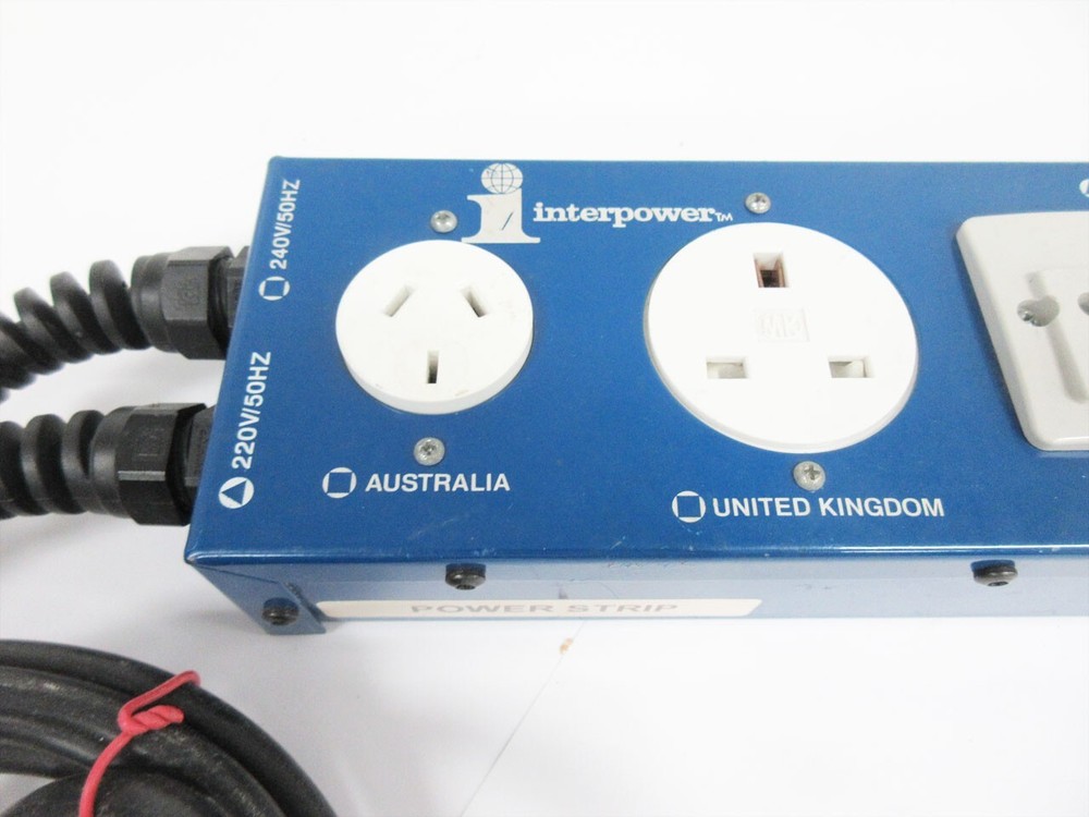 INTERPOWER 85010113 INTERNATIONAL SOCKET STRIP-RACK MOUNT - 7 SOCKET