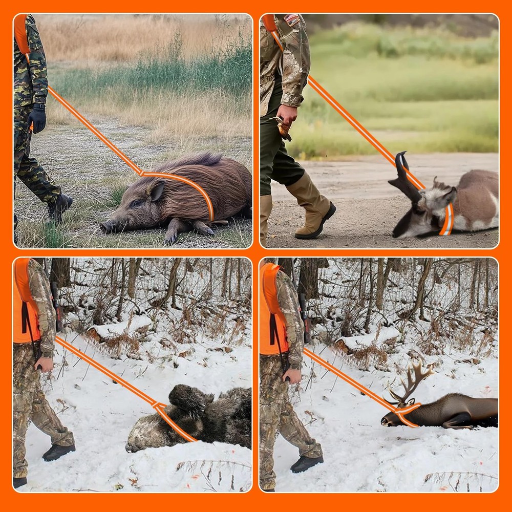 Vecacosic Deer Drag Strap And Harness Heavy One Size, Shoulder