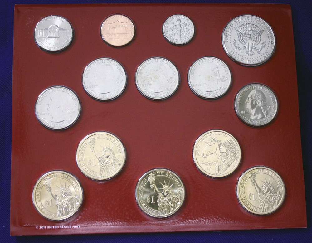 2012 U.S. Mint Set. Complete. 28 Total Coins 14 each from "P" and "D" Mints.