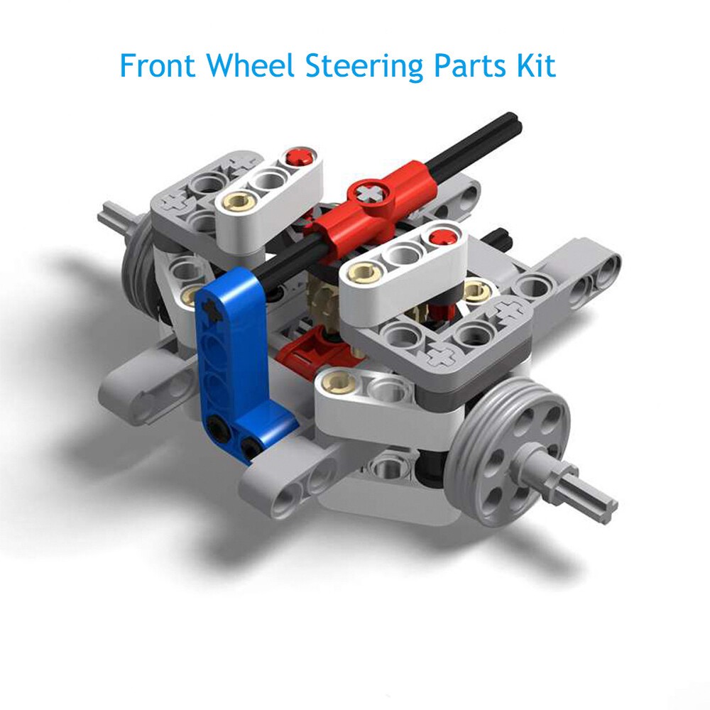 Technical Building Blocks Front Wheel Steering Rear Wheel Differential MOC Model