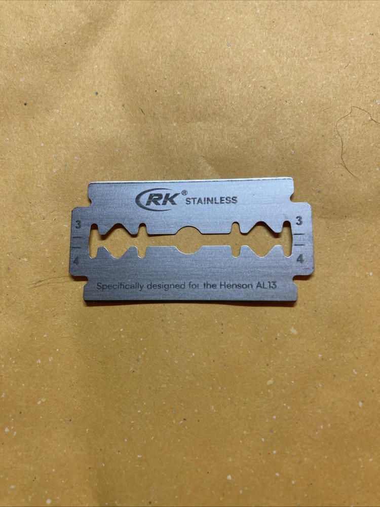 5 Double Edge Razor Blades, RK Stainless (black box)