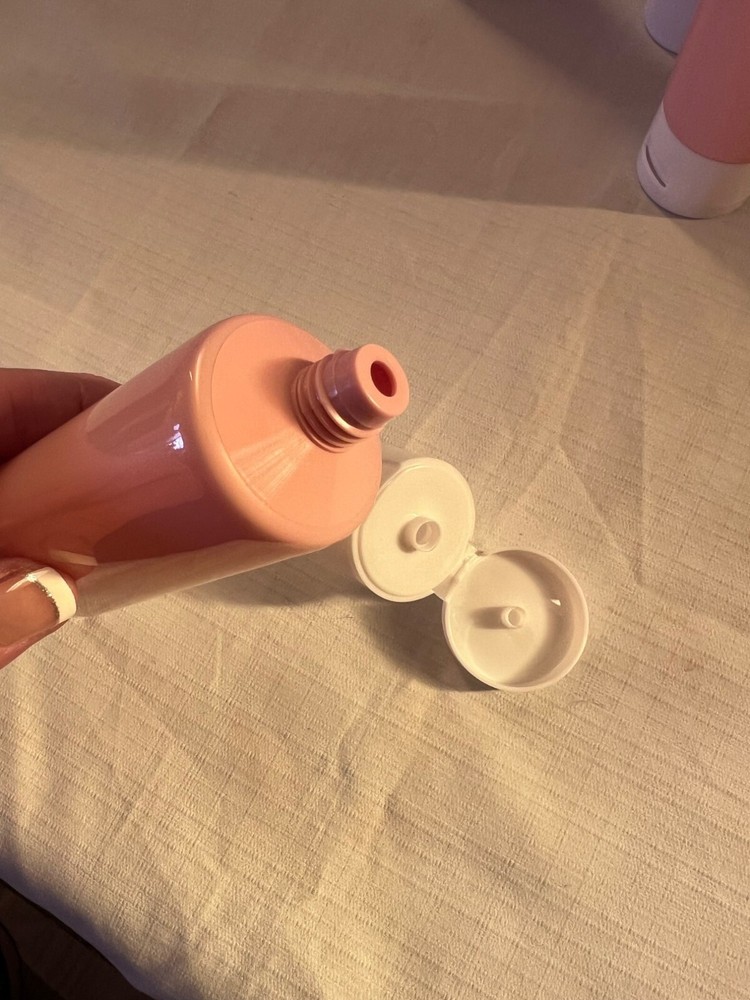 Flip Cap Empty Pink Squeeze Bottles 25 Pack