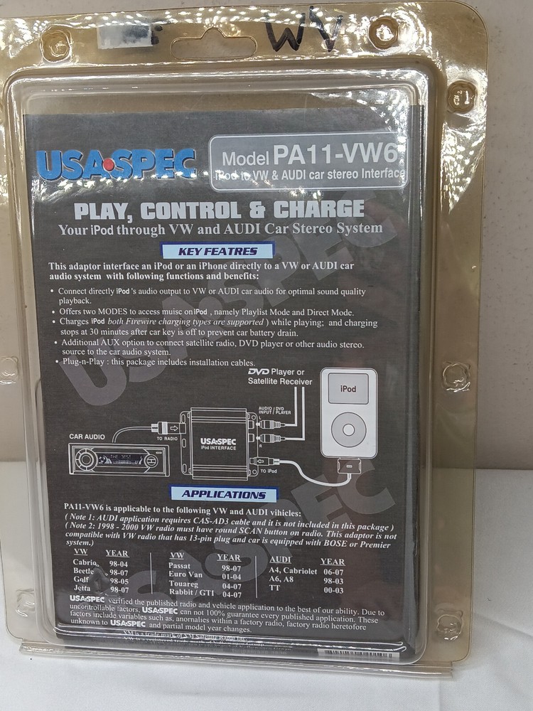 USA Spec PA11-VW iPod to VW Interface