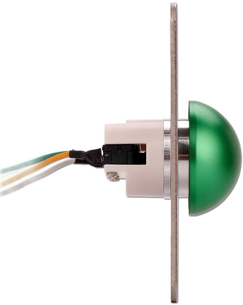 Security Stainless Steel Panel Door Press to Exit Release Out Button Switch