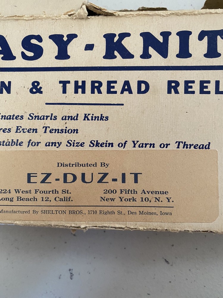 Easy Knit yarn & Thread Reel vintage