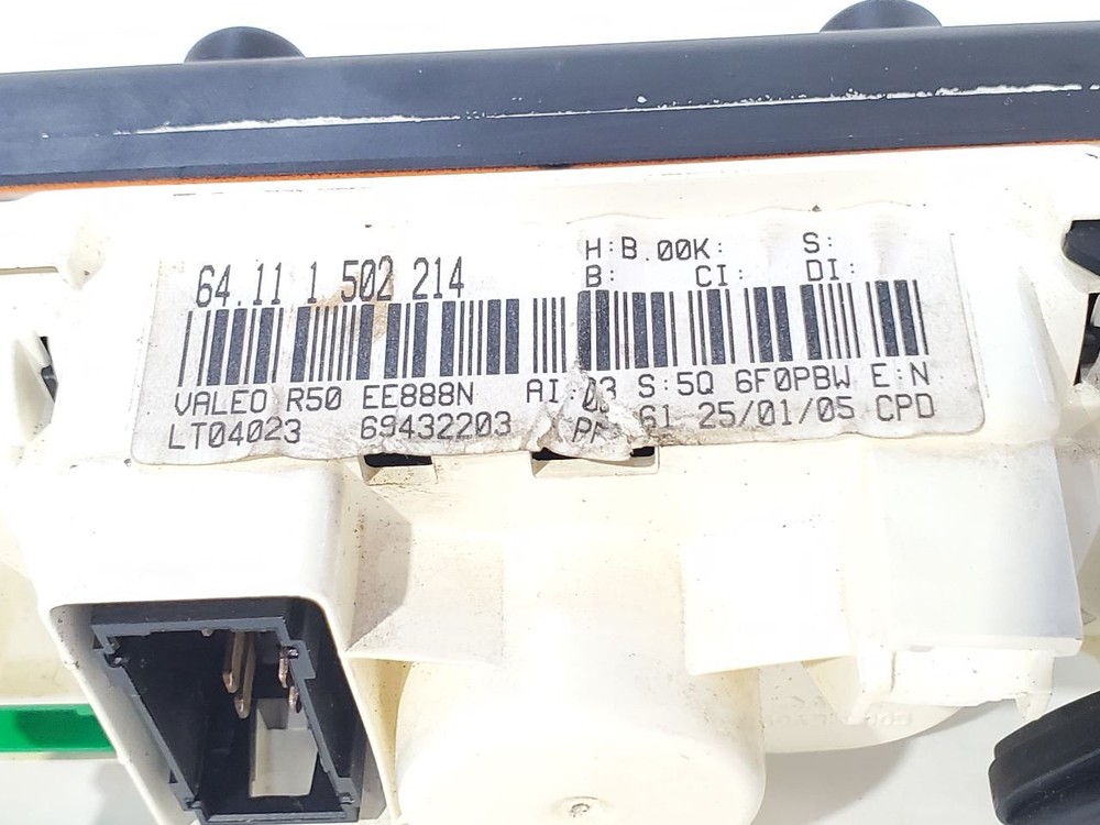 2002 2003 2004 2005 2006 Mini Cooper OEM AC Temperature Control