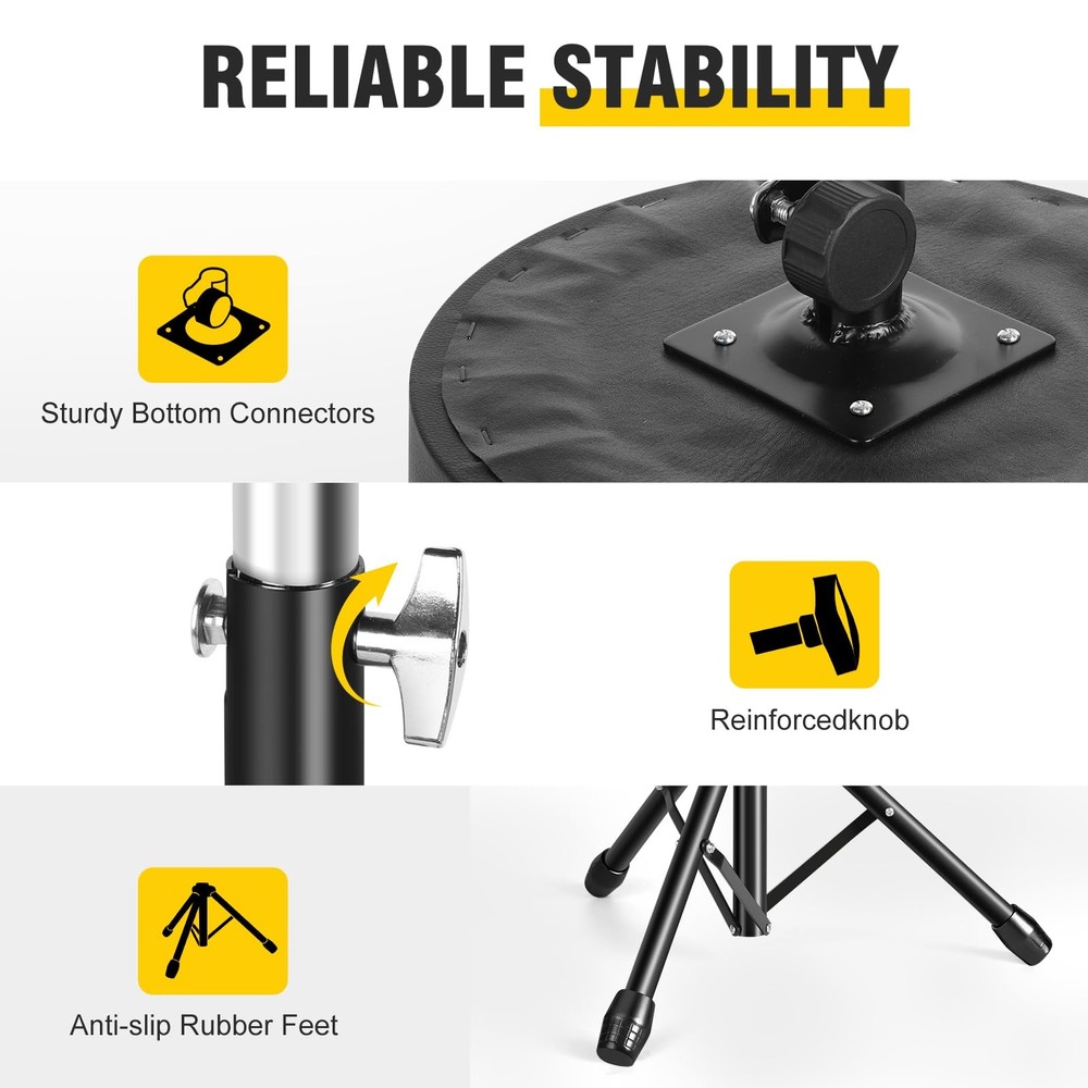 Drum ThroneAdjustable Stool Drum Universal Drum Throne Drummer Stool for Adul...