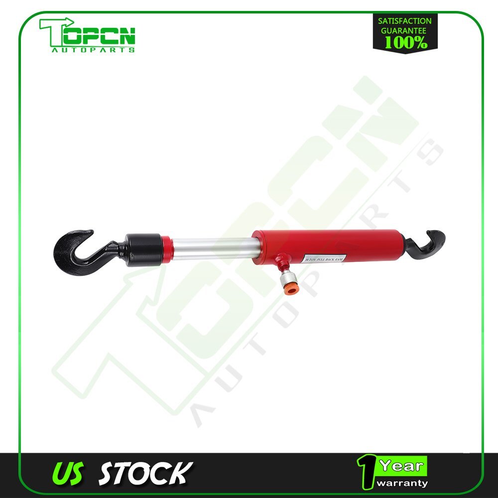 10 Ton Hydraulic Pull Back Ram Body Shop Frame Porta Power 26" Long with 5" Pull