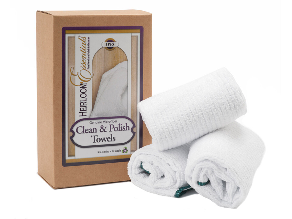 Heirloom Essentials Clean & Polish Microfiber Towels - 3 Pack