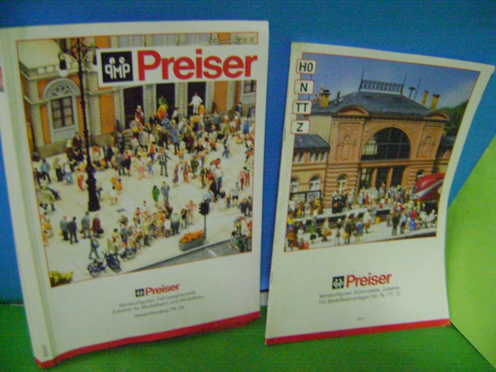 PREISER CATALOGUES THE VARIOUS YEARS NEVER USED.