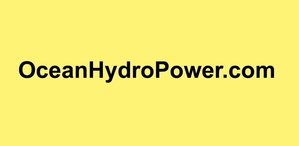 OceanHydroPower.com - Domain Name for Website Science Ecology Climate Change