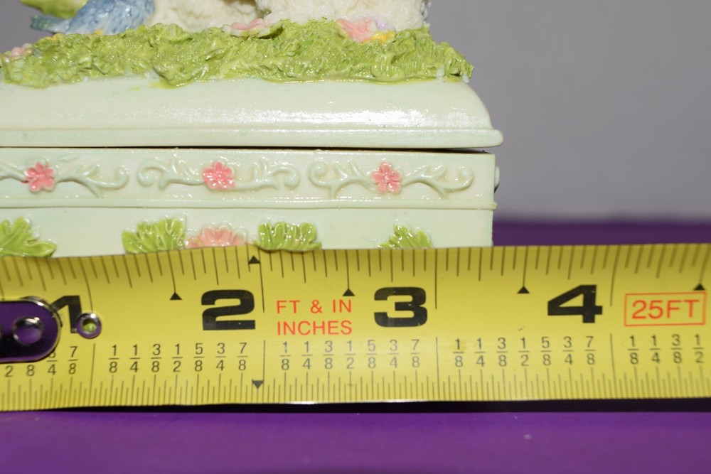 NEW - RABBIT TRINKET BOX - BEAUTIFUL!