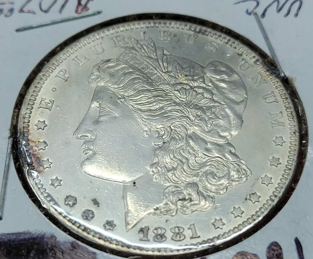 1881P Morgan Silver Dollar UNC 240737