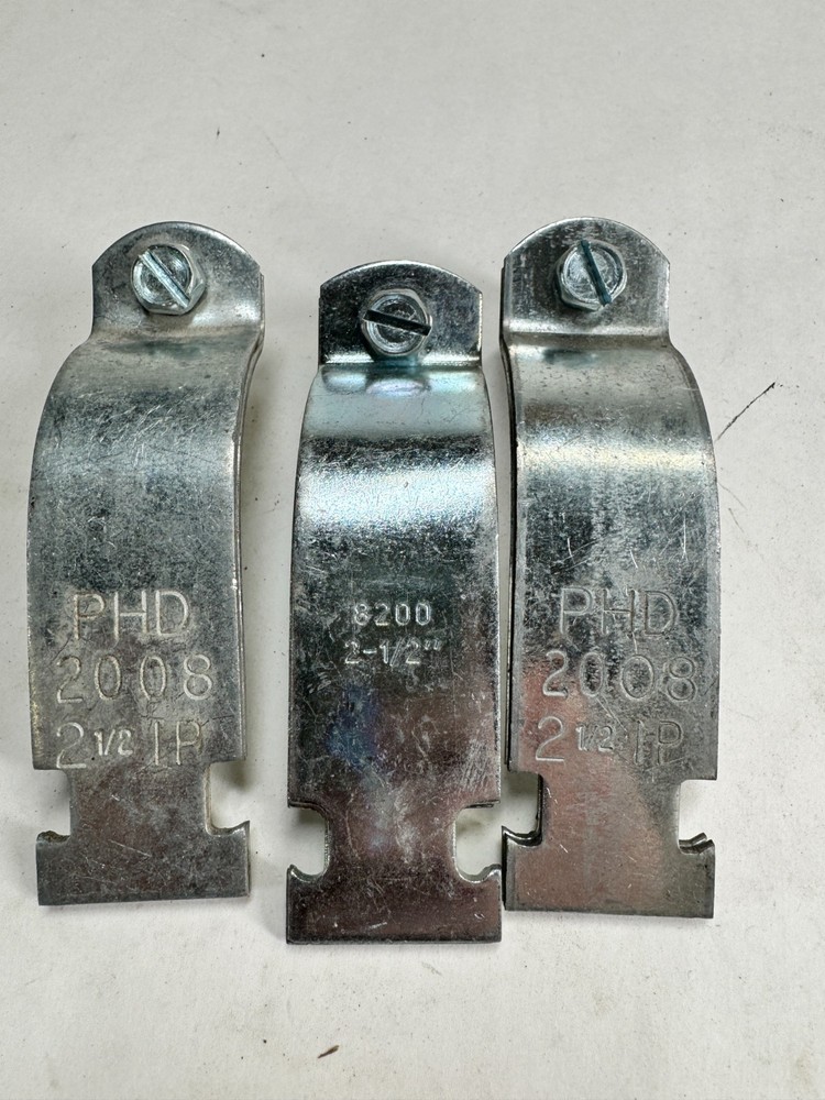 (3-PACK) 2-1/2" IPS Strut Clamp, Plated