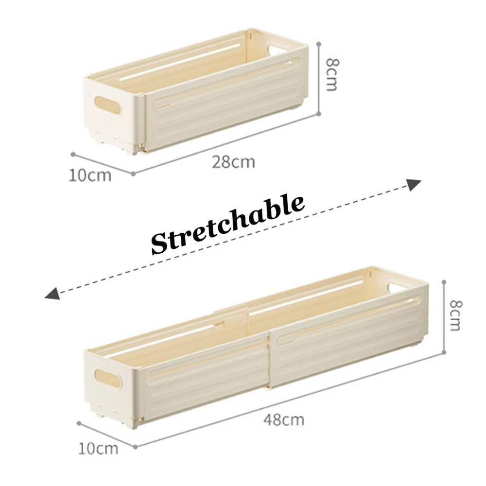 Foldable Storage Bins, 2 Pack Plastic Expandable Boxes for Organizing, Adjust...