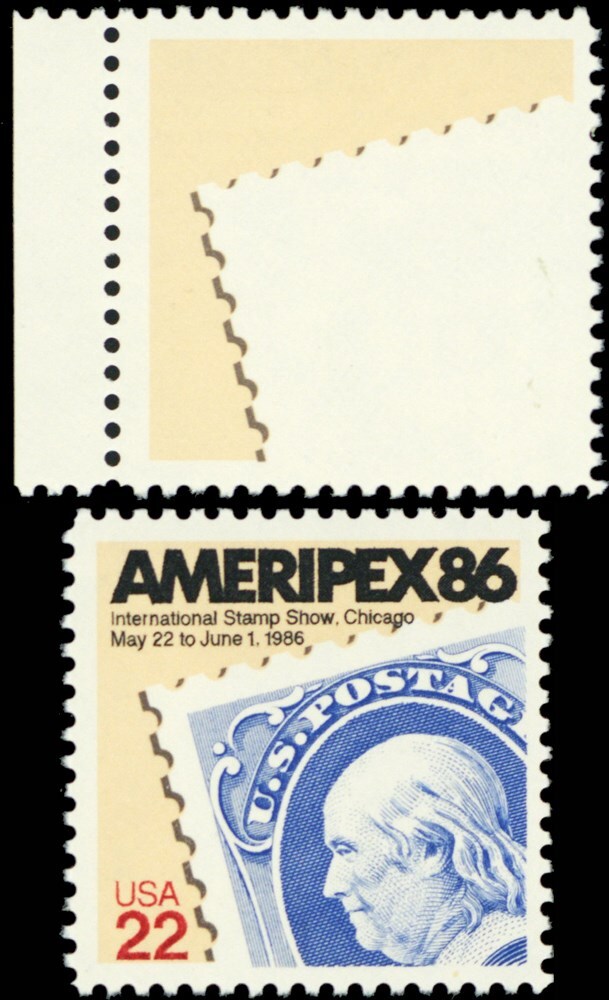 2145a, Mint NH 22¢ Red, Black & Blue Colors Omitted ERROR - Stuart Katz