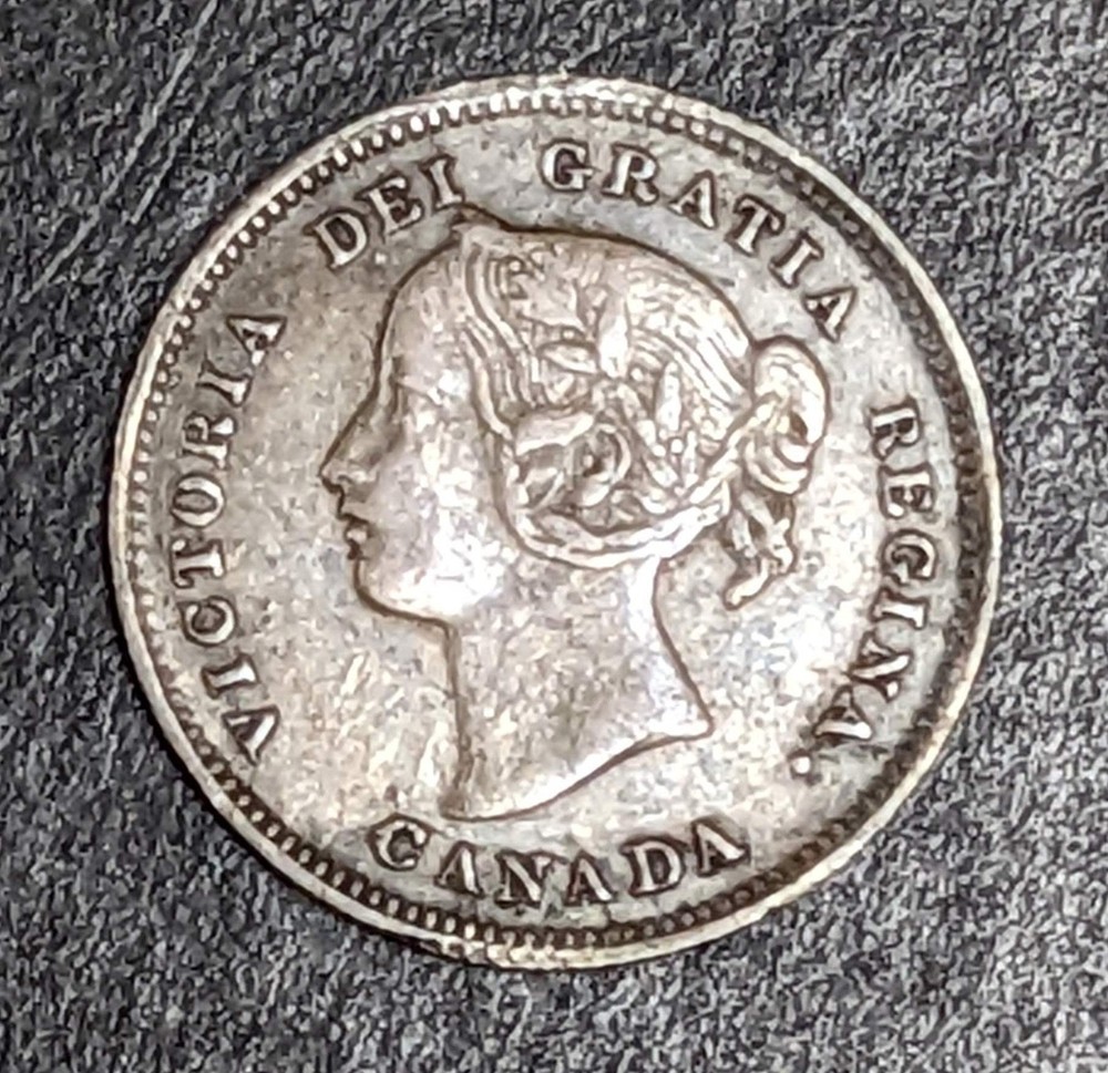 1892 Canada 5 Cent Silver Victoria