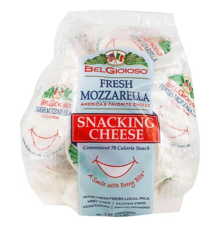 BelGioioso Fresh Mozzarella Snacking Cheese, 18 ct./1 oz.
