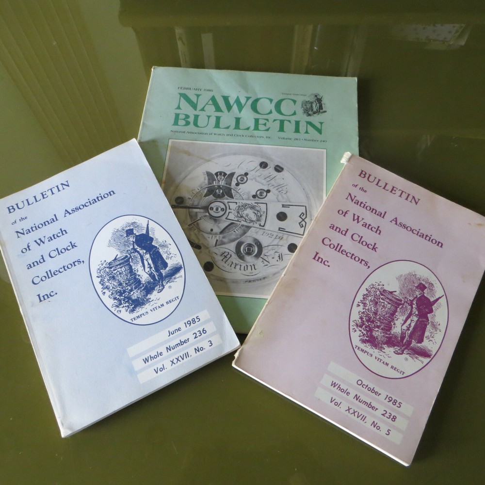 WATCH & CLOCK BOOK LOT 2 NAWCC