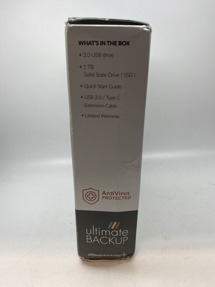 Ultimate Backup Solid State Drive 1TB with Antivirus Protection