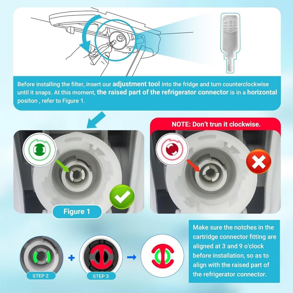 Refrigerator Water Filter ADQ747935 For LG LT1000P LT1000PC LT1000PCS Models