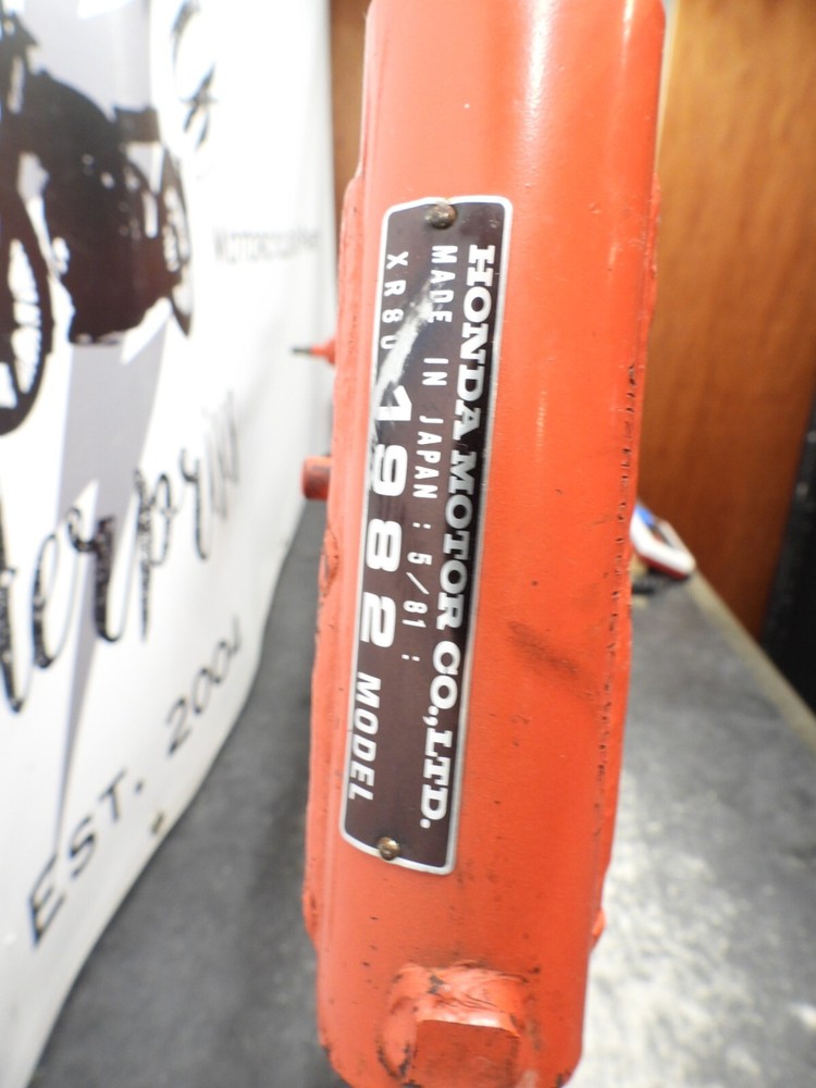 1982 Honda XR 80 XR80 Frame 2649
