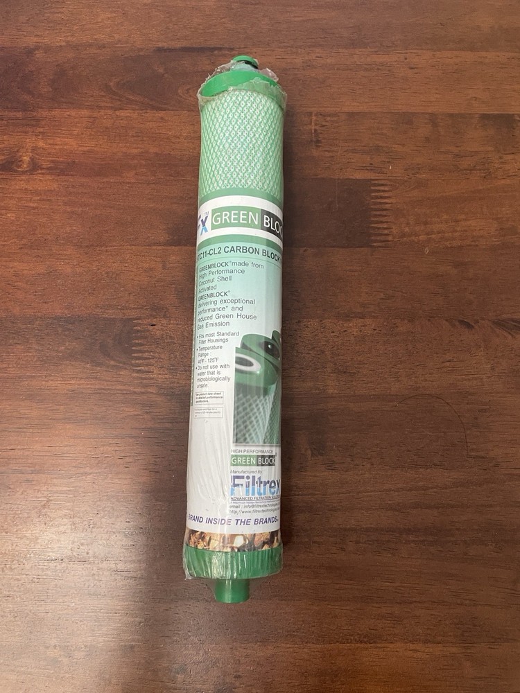 FX Green block FXHTC11-CL2 Carbon Block Filter NEW