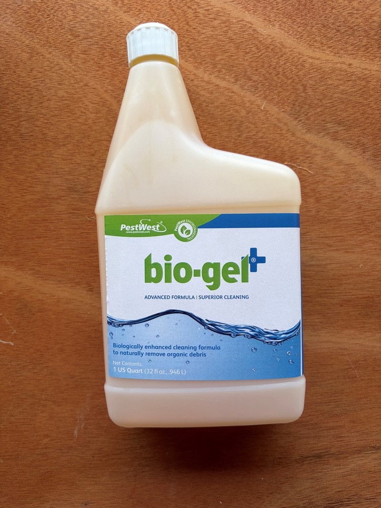 PestWest Bio-Gel+ Advanced Cleaning Formula – 1 Quart (32 fl oz) Bottle