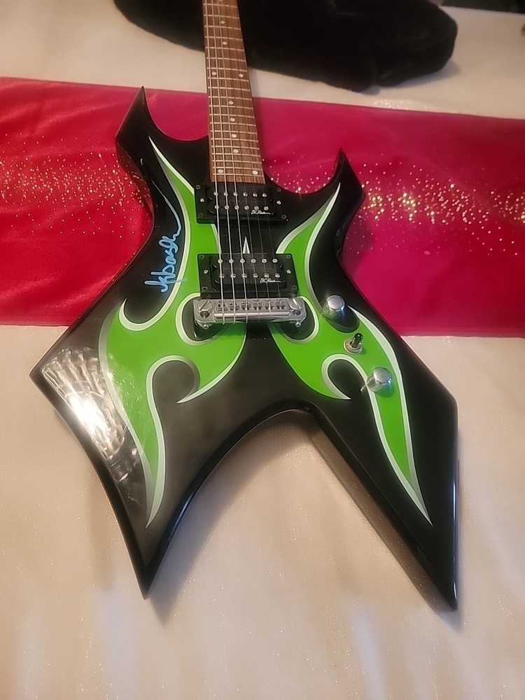 Sebastian Bach Autographed Guitar