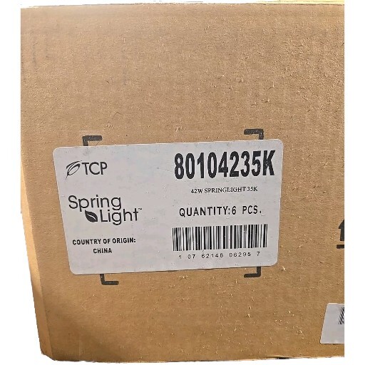 Lot 5 TCP SPRING LIGHT 42W=150W BRIGHTER WHITE