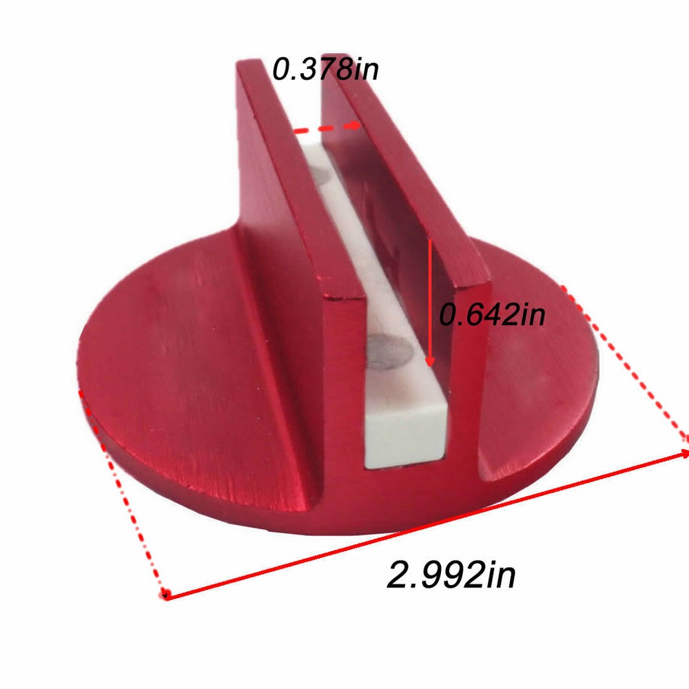 Red Car Universal Floor Jack Disk Pad Adapter Pinch Weld Side JACKPAD