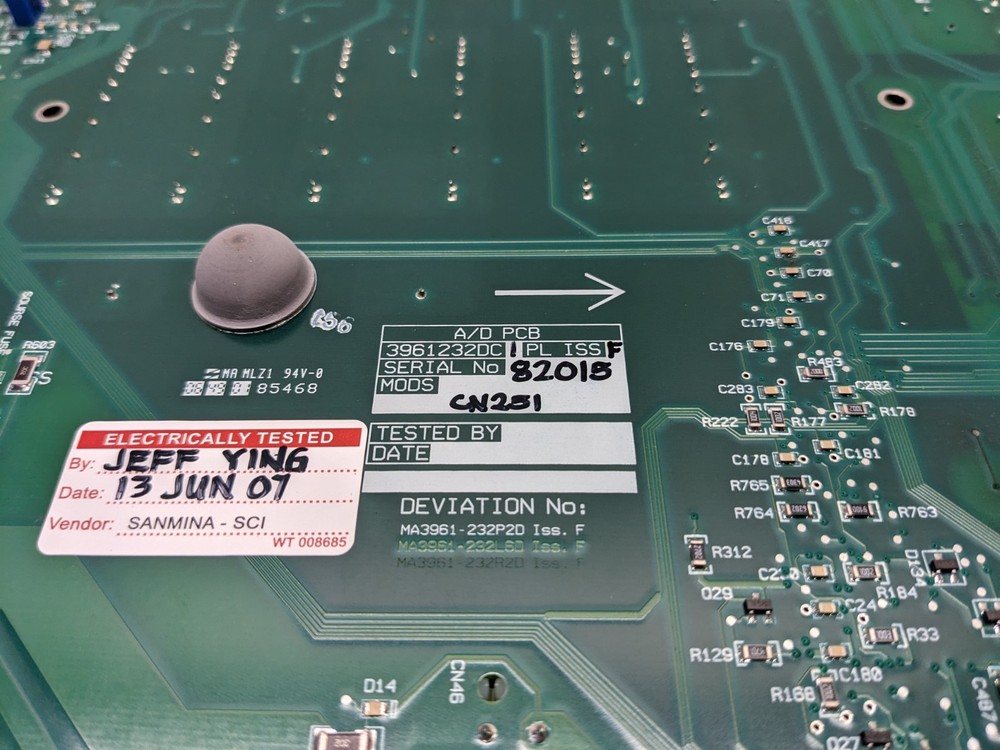 Waters Micromass A/D PCB 3961232DC