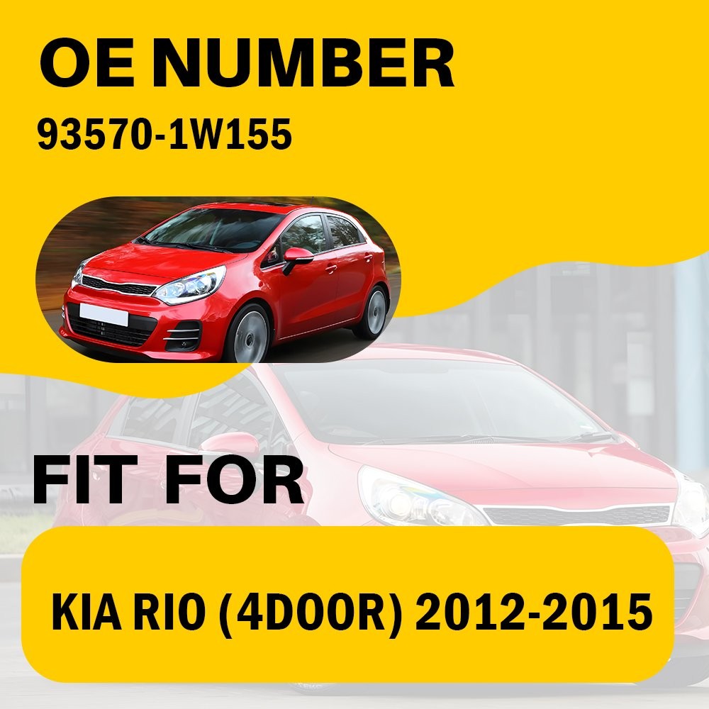 Power Window Control Switch Button Driver Side Front Black For Kia Rio 2012-2015