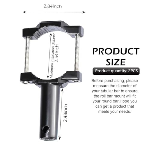 2 PCS Motorcycle Spotlight Mount Brackets, Front Aux Light Fork Mounts, Shock