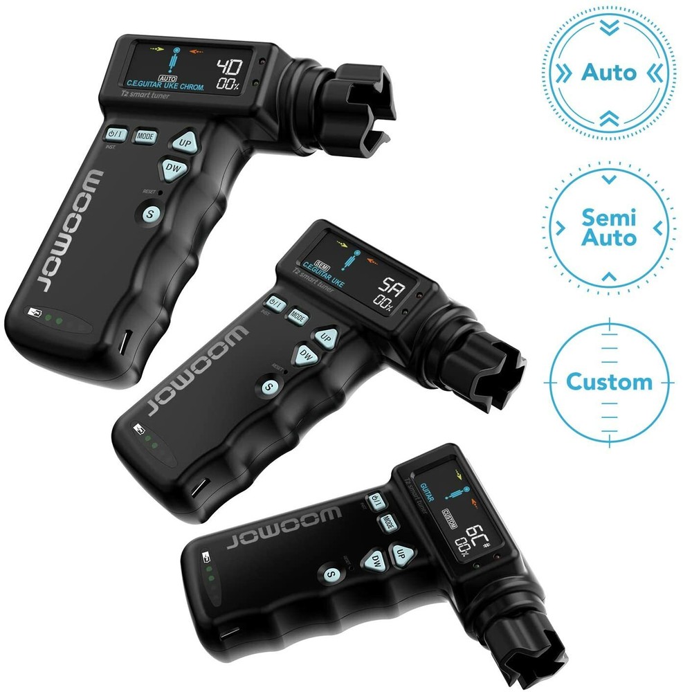 JOWOOM T2 Automatic Smart Tuner Peg String Winder 3 Tuning Modes Rechargeable