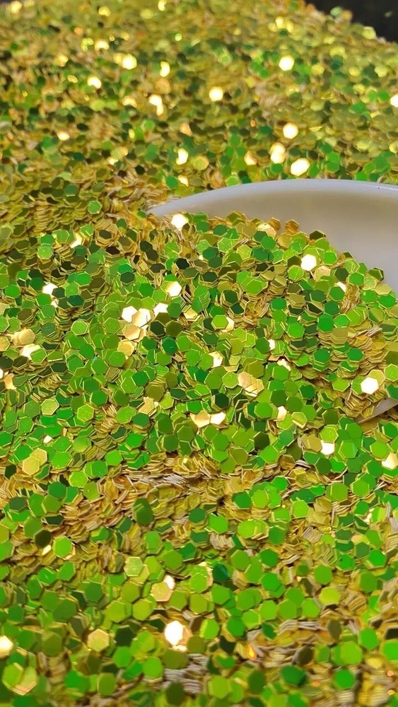 Lemon Lime Color Shift Glitter Mix Polyester Glitter For Tumblers Nails 2oz