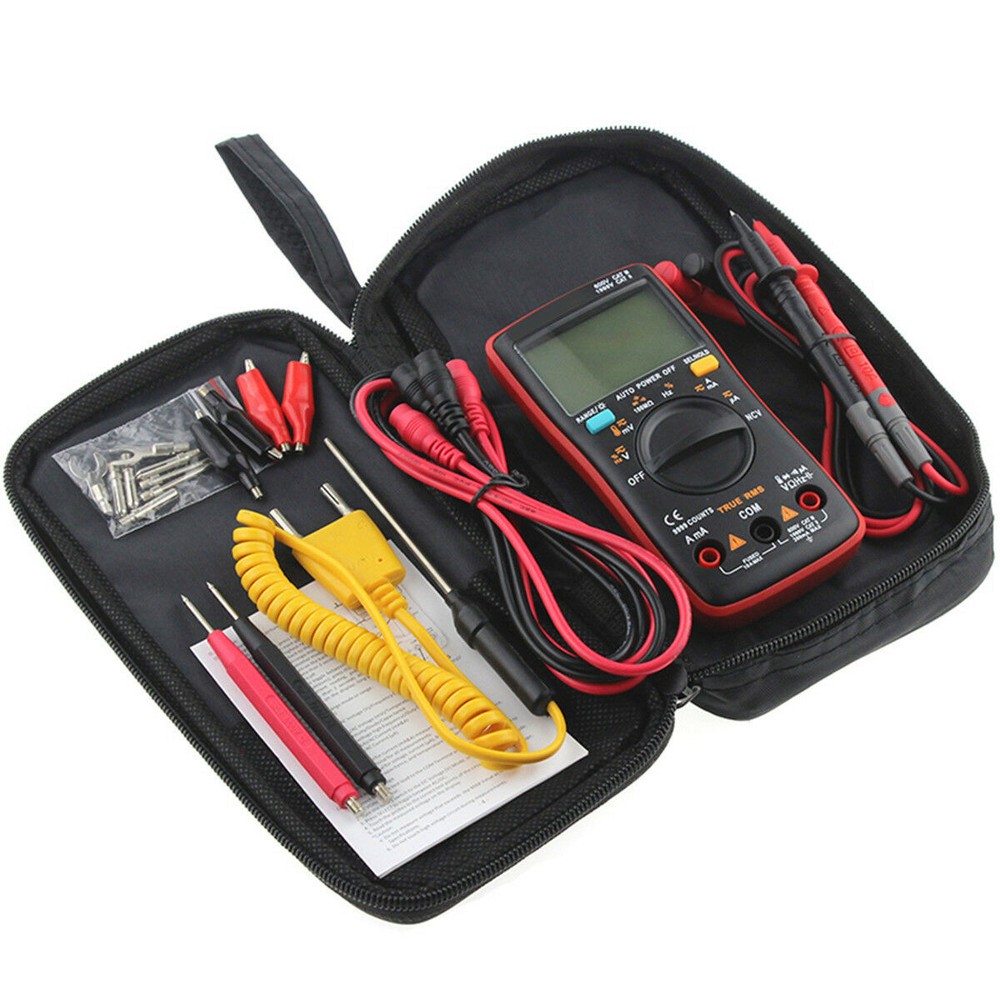 ANENG AN8009 Digital ClampMeter Handheld RMS Multimeter AC/DC Current Resistance