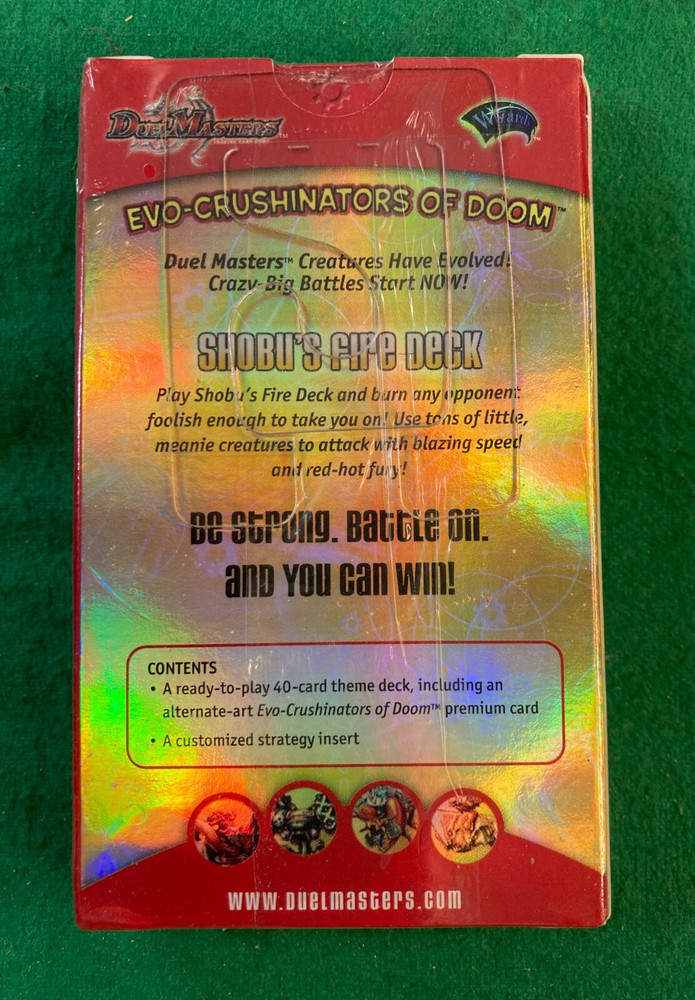DUELMASTERS CCG/TCG - SHOBU'S FIRE DECK (THEME DECK DM-02)