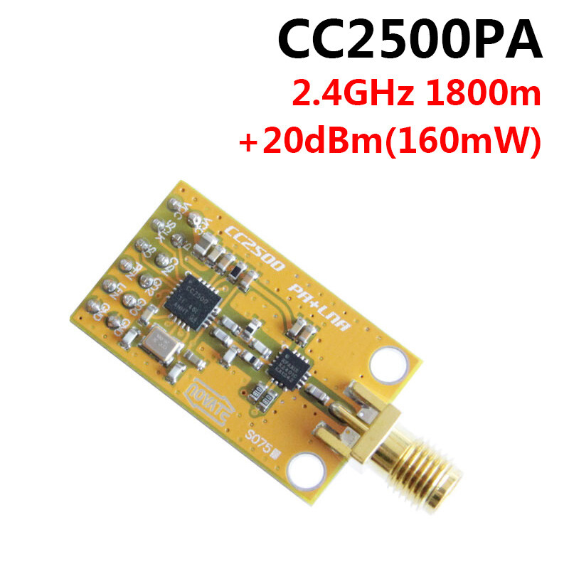 CC2500PA/2.4G/+22dBm/RF Module/Wireless Data Communication Transceiver/SMA/1800m