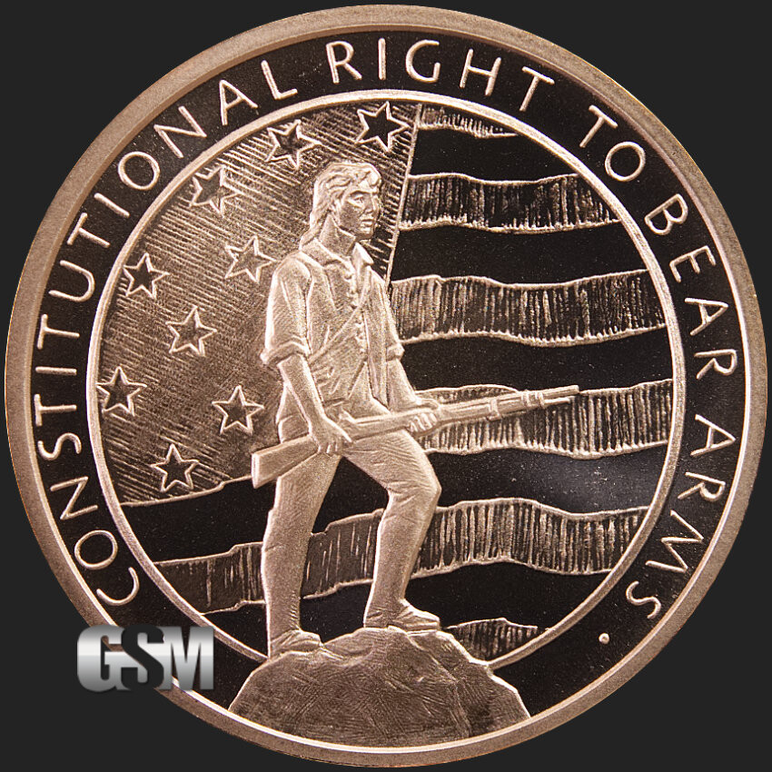 1 oz Copper Round - 2nd Amendment