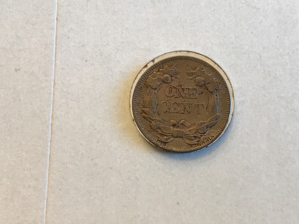 1857 Flying Eagle Cent in Almost Uncirculated