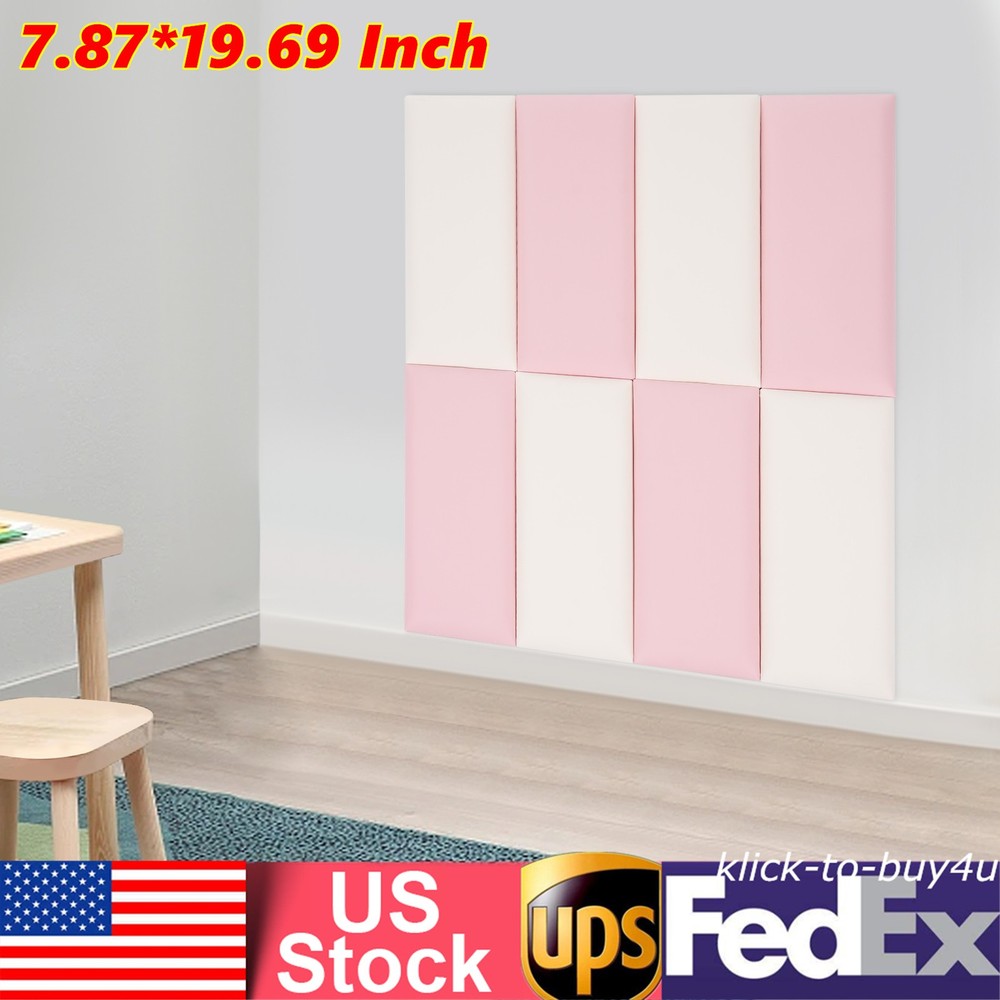 Wall Panels Pack of 8, Self-Adhesive Wall Panel, Anti-collision Wall Padding