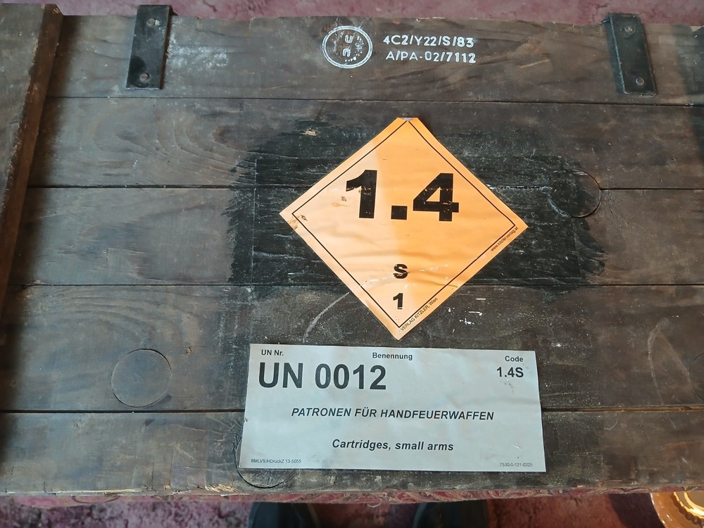 Vintage Austrian Wooden Ammo Crate-READ DESCRIPTION