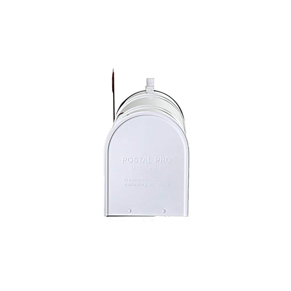 Postal Pro Carlton Post Mount T2 Mailbox, White