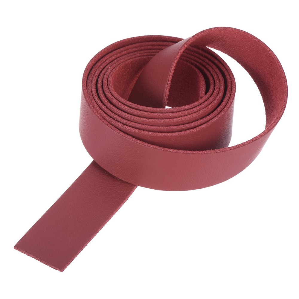 Leather Straps Strip Belt 2cm(0.8" Width) Leather Strips Red